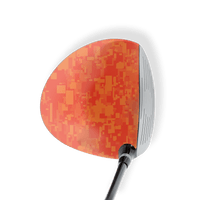 Driver Left Handed Digital Elite Orange Vinyl Wrap Skin
