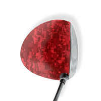 Driver Left Handed Digital Elite Red Vinyl Wrap Skin