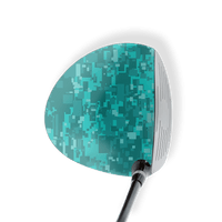 Driver Left Handed Digital Elite Tiffany Blue Vinyl Wrap Skin