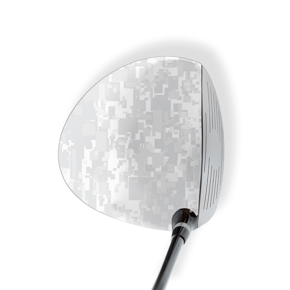 Driver Left Handed Digital Elite White Vinyl Wrap Skin