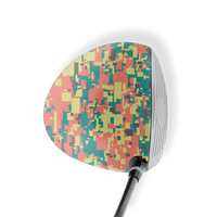 Driver Left Handed Digital Green Tiger Vinyl Wrap Skin