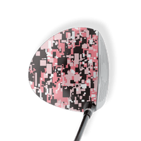 Driver Left Handed Digital Pink Tiger Vinyl Wrap Skin