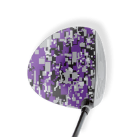 Driver Left Handed Digital Purple Tiger Vinyl Wrap Skin