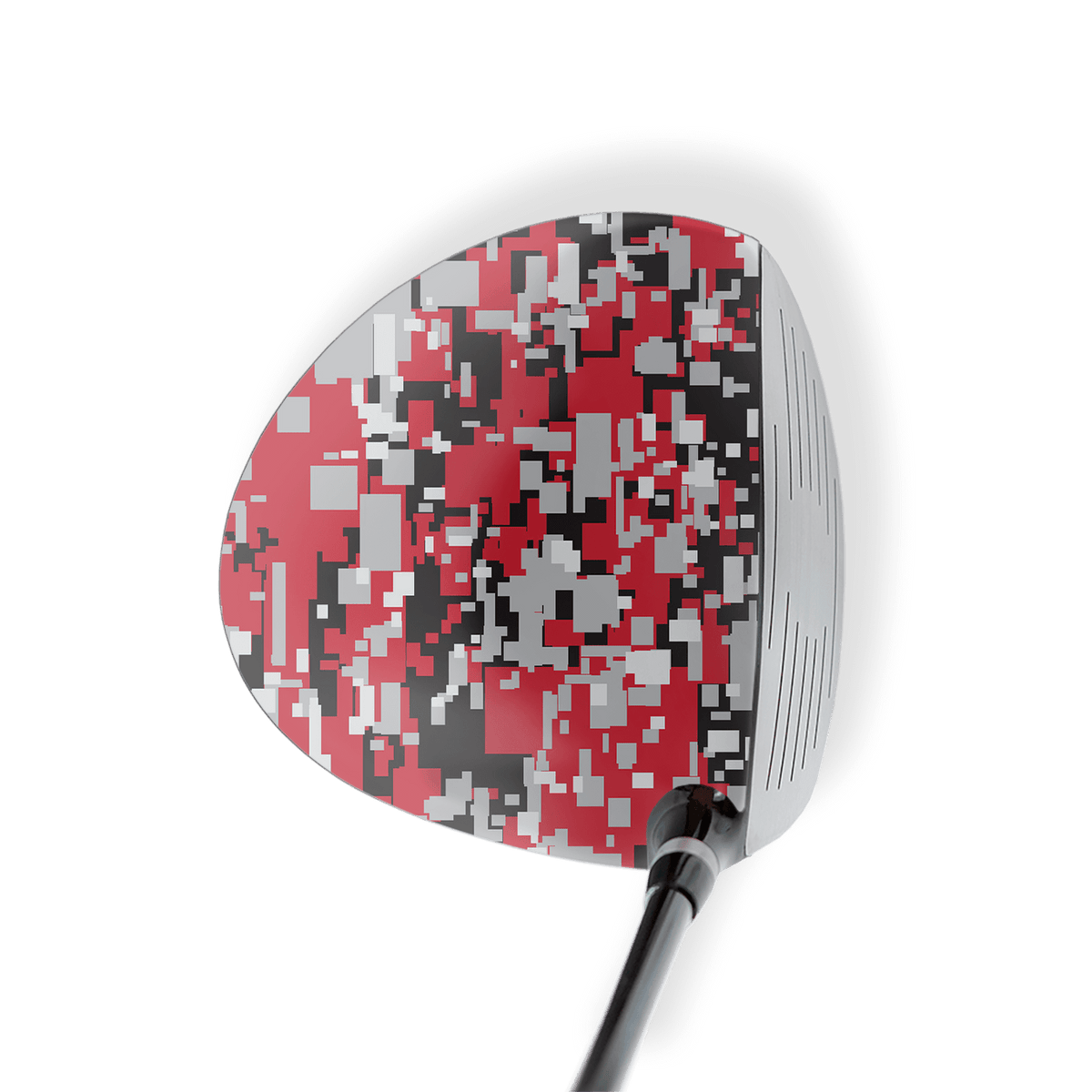 Driver Left Handed Digital Red Tiger Vinyl Wrap Skin