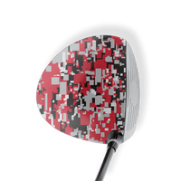 Driver Left Handed Digital Red Tiger Vinyl Wrap Skin