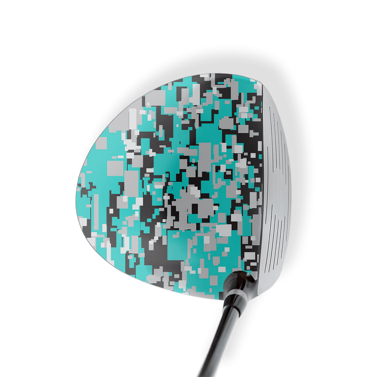 Driver Left Handed Digital Tiffany Blue Tiger Vinyl Wrap Skin