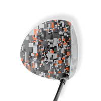 Driver Left Handed Digital Urban Orange Vinyl Wrap Skin