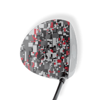 Driver Left Handed Digital Urban Red Vinyl Wrap Skin