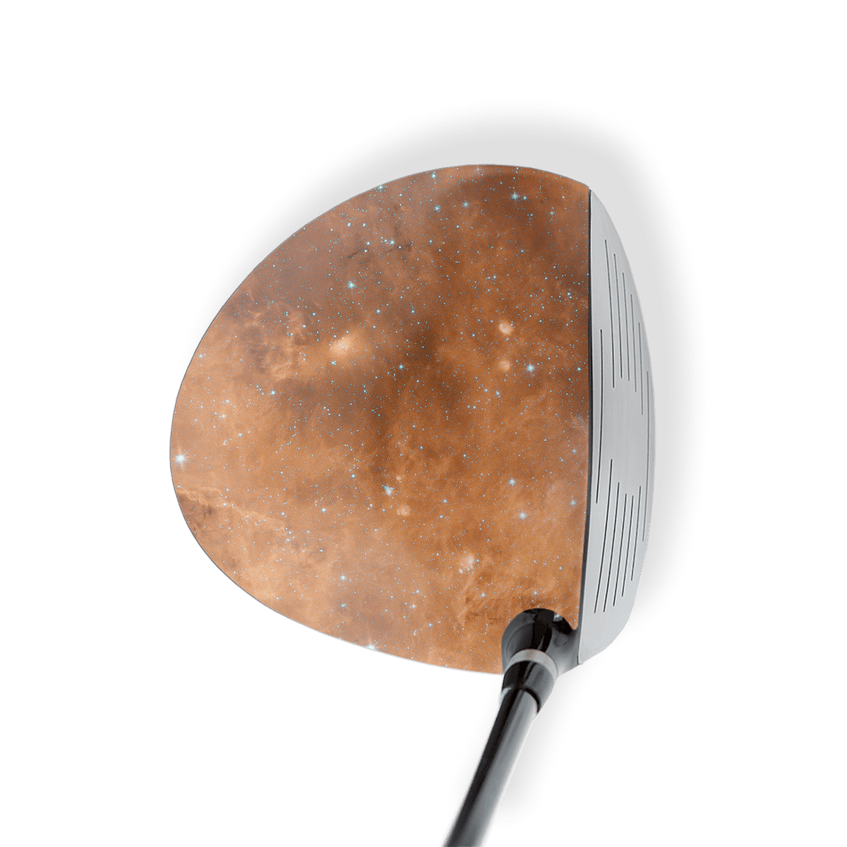 Driver Left Handed Galaxy Orange Nebula Vinyl Wrap Skin