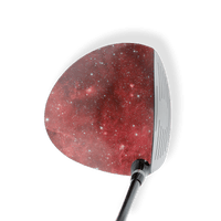 Driver Left Handed Galaxy Red Nebula Vinyl Wrap Skin