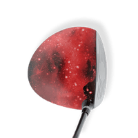 Driver Left Handed Galaxy Red Vinyl Wrap Skin