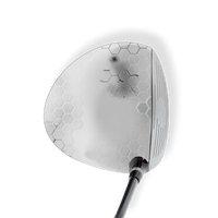 Driver Left Handed Hex Electric White Vinyl Wrap Skin