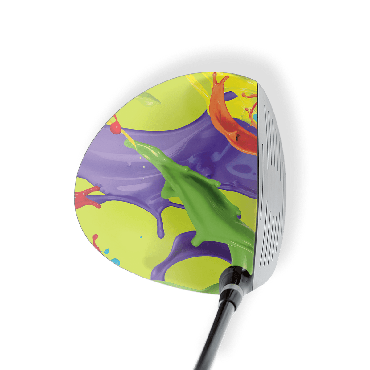 Driver Left Handed Paint Splatter Lime Vinyl Wrap Skin