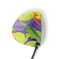 Driver Left Handed Paint Splatter Lime Vinyl Wrap Skin