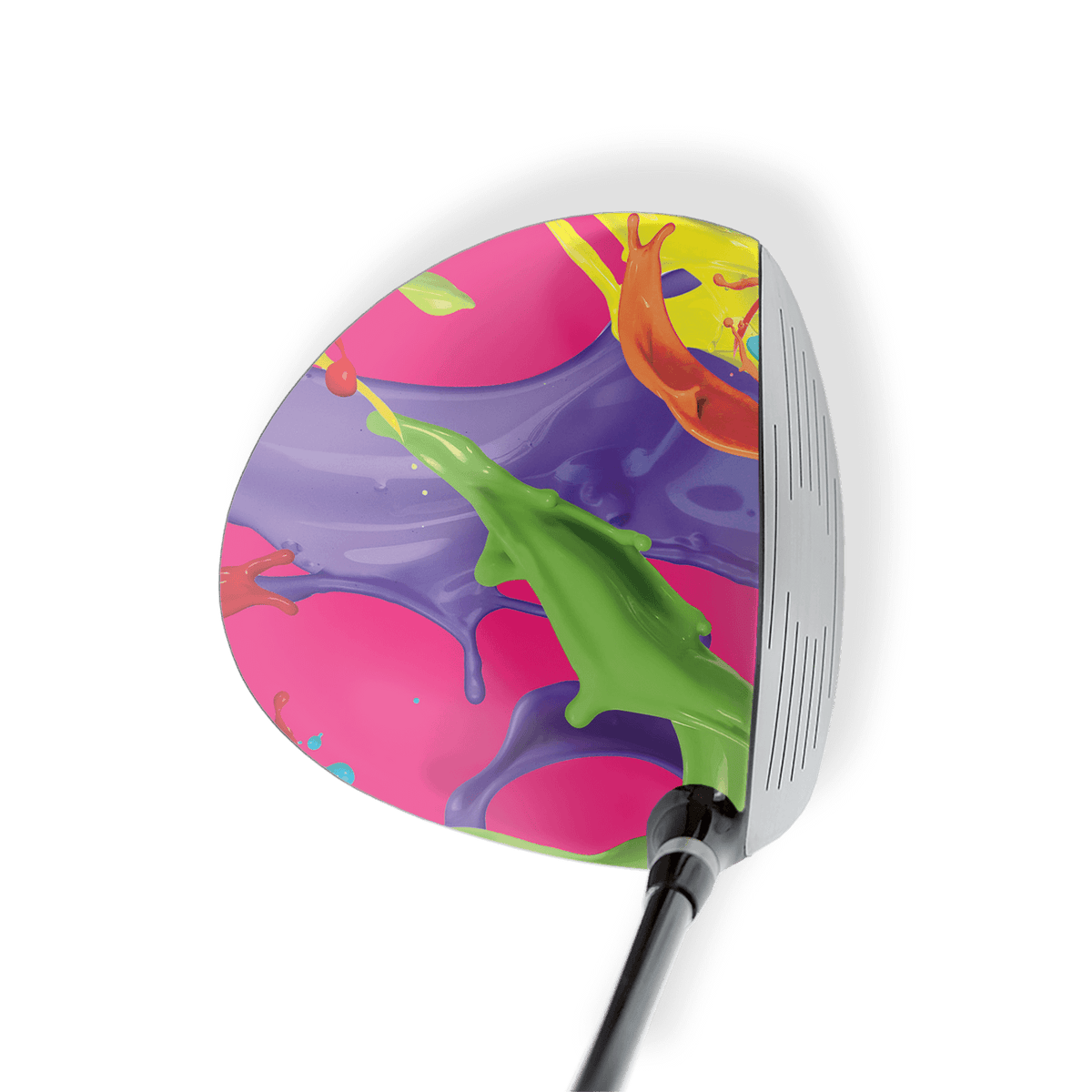 Driver Left Handed Paint Splatter Magenta Vinyl Wrap Skin
