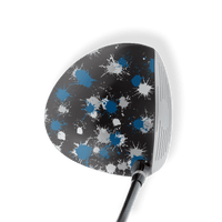 Driver Left Handed Paintball Blue Tiger Vinyl Wrap Skin
