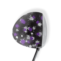 Driver Left Handed Paintball Purple Tiger Vinyl Wrap Skin
