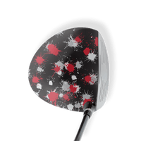 Driver Left Handed Paintball Red Tiger Vinyl Wrap Skin