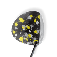 Driver Left Handed Paintball Yellow Tiger Vinyl Wrap Skin