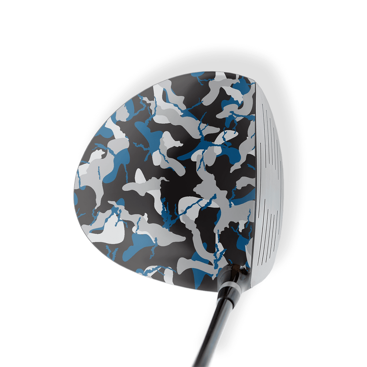 Driver Left Handed Ragged Blue Tiger Vinyl Wrap Skin