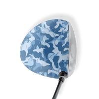 Driver Left Handed Ragged Cool Blue Vinyl Wrap Skin