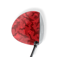 Driver Left Handed Ragged Elite Red Vinyl Wrap Skin