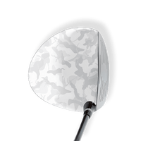 Driver Left Handed Ragged Elite White Vinyl Wrap Skin