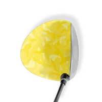 Driver Left Handed Ragged Elite Yellow Vinyl Wrap Skin