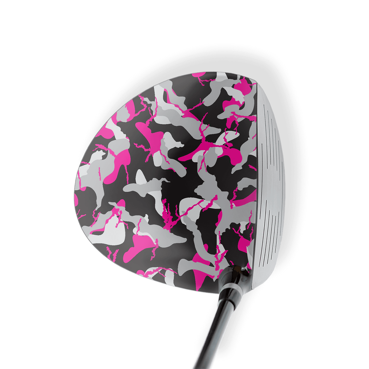 Driver Left Handed Ragged Magenta Tiger Vinyl Wrap Skin