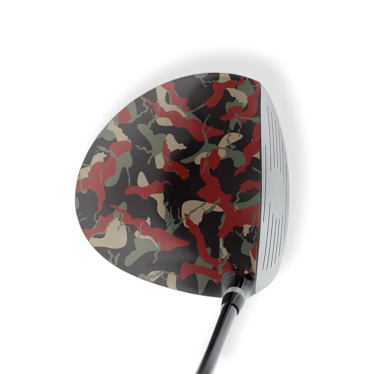 Driver Left Handed Ragged Militant Red Vinyl Wrap Skin