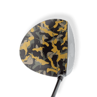 Driver Left Handed Ragged Militant Yellow Vinyl Wrap Skin