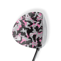 Driver Left Handed Ragged Pink Tiger Vinyl Wrap Skin