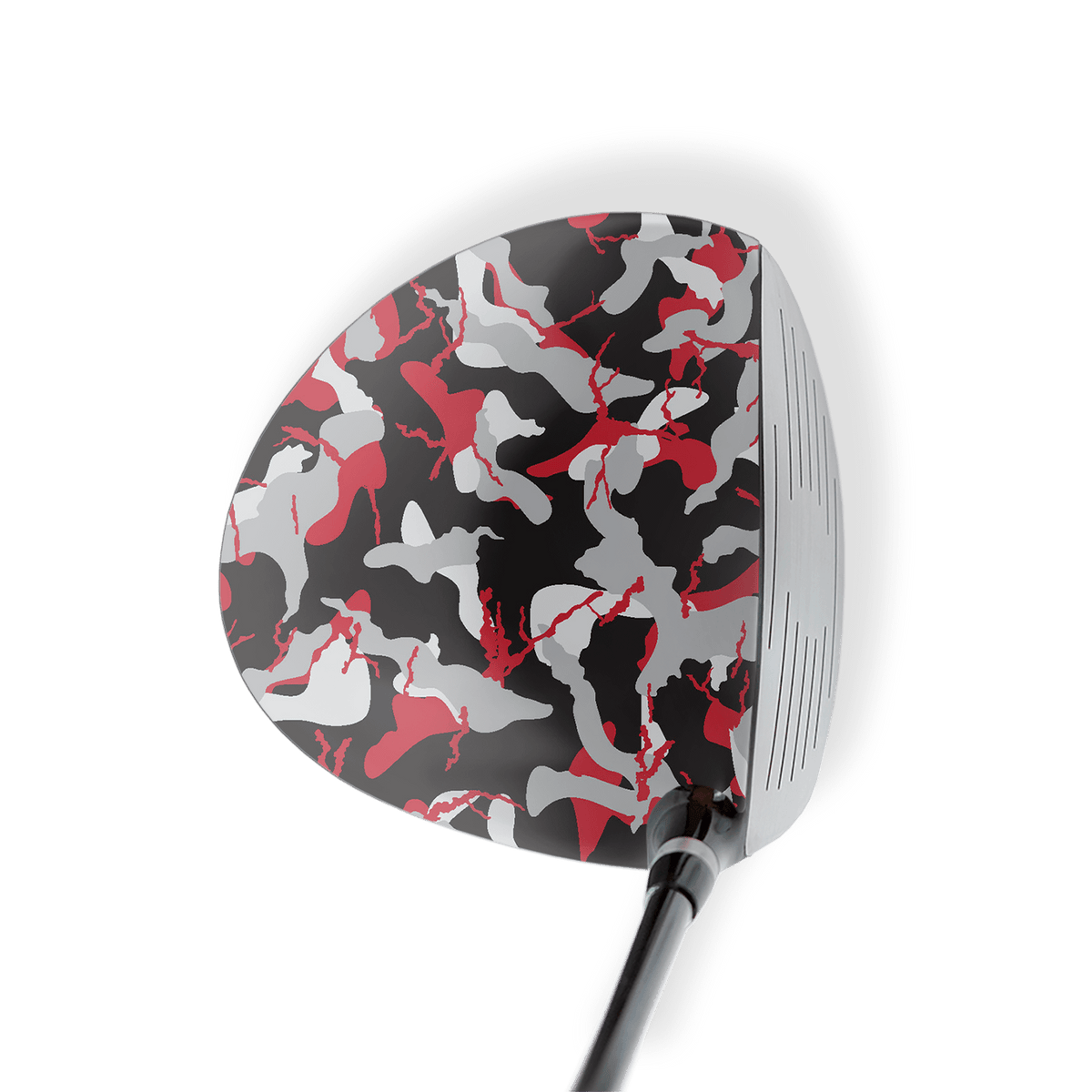 Driver Left Handed Ragged Red Tiger Vinyl Wrap Skin
