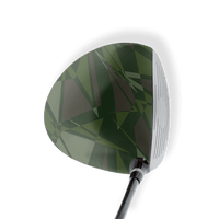 Driver Left Handed Sharp Army Dark Green Vinyl Wrap Skin