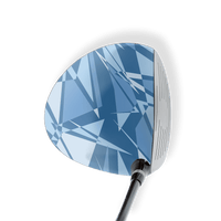 Driver Left Handed Sharp Cool Blue Vinyl Wrap Skin