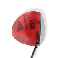 Driver Left Handed Sharp Elite Red Vinyl Wrap Skin