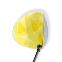 Driver Left Handed Sharp Elite Yellow Vinyl Wrap Skin