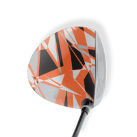 Driver Left Handed Sharp Orange Tiger Vinyl Wrap Skin