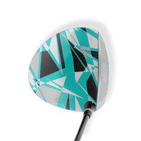 Driver Left Handed Sharp Tiffany Blue Tiger Vinyl Wrap Skin