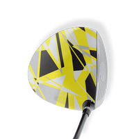 Driver Left Handed Sharp Yellow Tiger Vinyl Wrap Skin