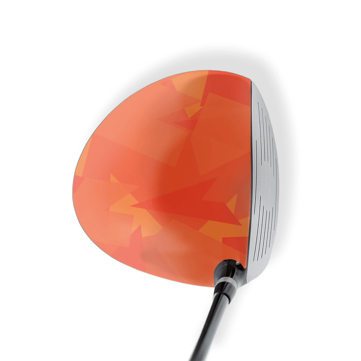 Driver Left Handed Shattered Elite Orange Vinyl Wrap Skin