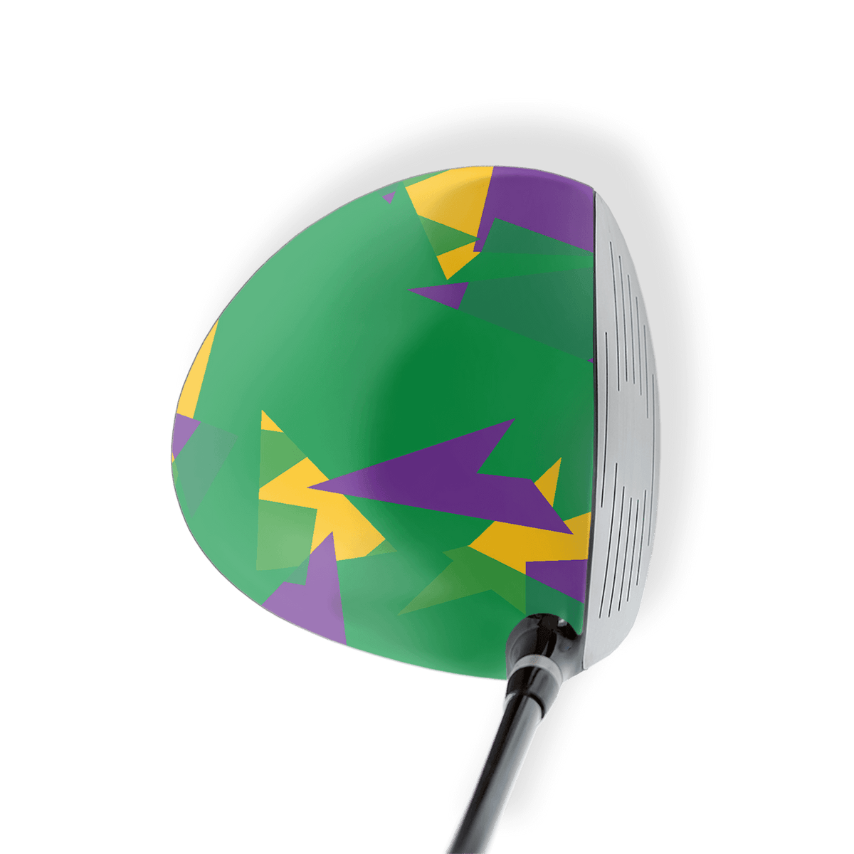 Driver Left Handed Shattered Mardi Gras Vinyl Wrap Skin