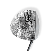 Driver Left Handed Sticker Bomb Grayscale Vinyl Wrap Skin