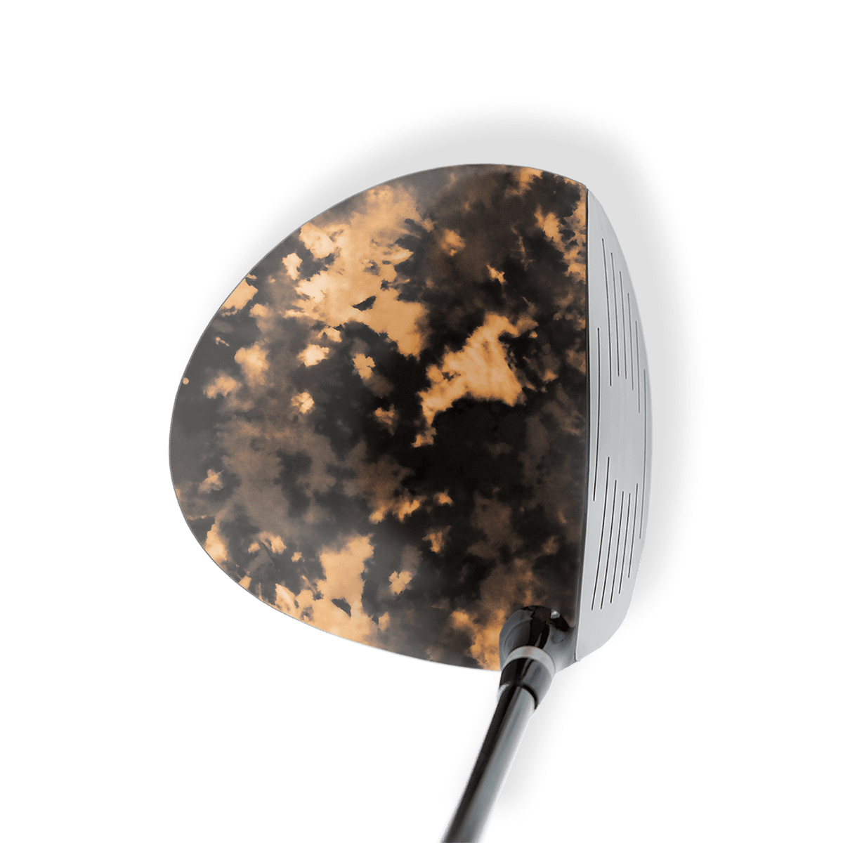 Driver Left Handed Tie Dye Bleached Black Vinyl Wrap Skin