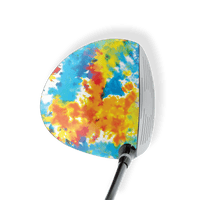 Driver Left Handed Tie Dye Coral Reef Vinyl Wrap Skin