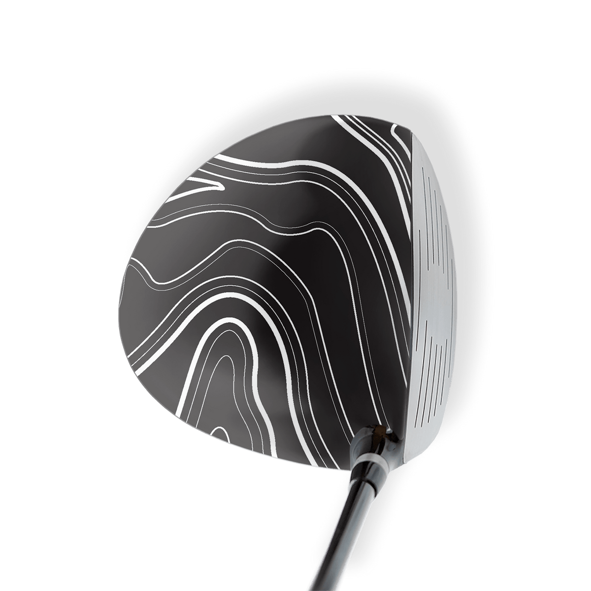 Driver Left Handed Topographic Black Vinyl Wrap Skin