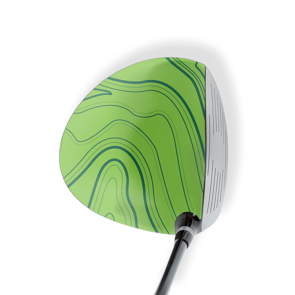Driver Left Handed Topographic Green Vinyl Wrap Skin