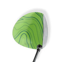 Driver Left Handed Topographic Green Vinyl Wrap Skin
