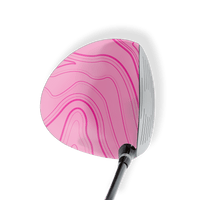 Driver Left Handed Topographic Pink Vinyl Wrap Skin