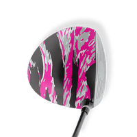 Driver Left Handed Vietnam Tiger Stripe Magenta Tiger Vinyl Wrap Skin